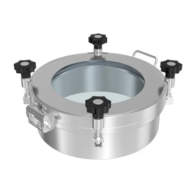 Bueiro com visor de vidro da união